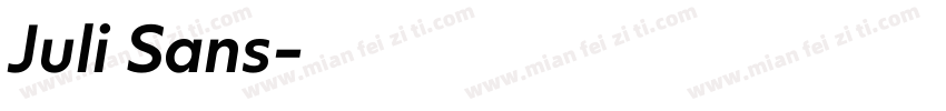 Juli Sans字体转换